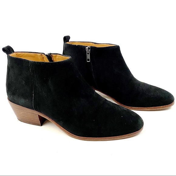 Jcrew Black Suede Sawyer Ankle Boots 
